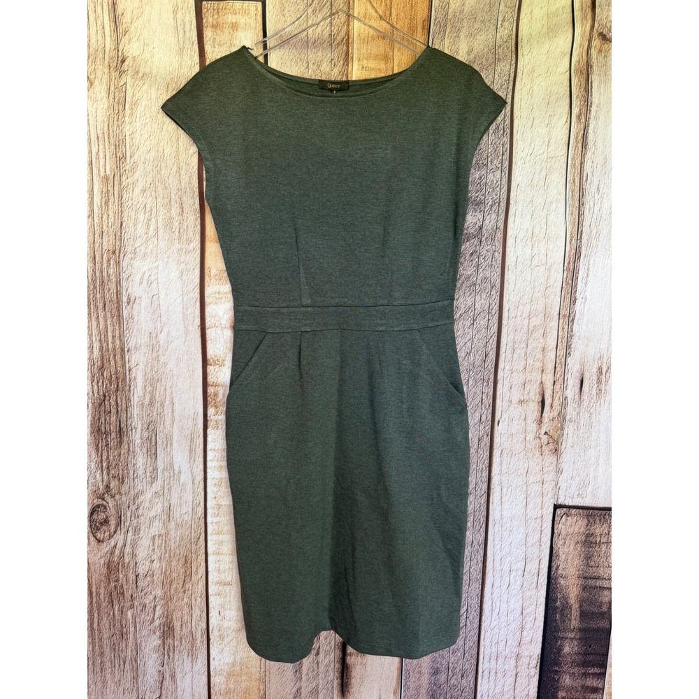 Quince Ponte Cap Sleeve Dress‎ Charcoal Minimalist Workwear Capsule NWT Small